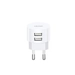 Adaptor Universal Usams, T20, Dual USB, CC80TC01, Alb, Usams