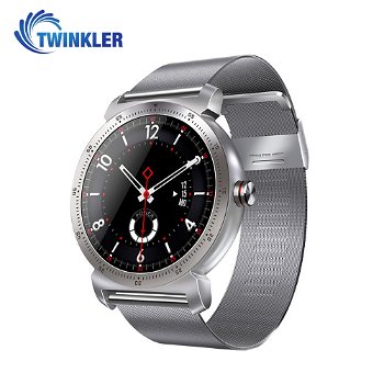 Ceas Smartwatch K88H Plus cu Functie Apelare prin Bluetooth Senzor puls Monitorizare somn Notificari Pedometru Incarcare magnetica Argintiu tky-k88h-plus-argintiu