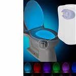 Lampa LED pentru vasul de toaleta cu senzor de miscare, Comcar