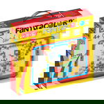 Joc creativ cu mozaic, Quercetti, Fantacolor, 100 piese, Quercetti