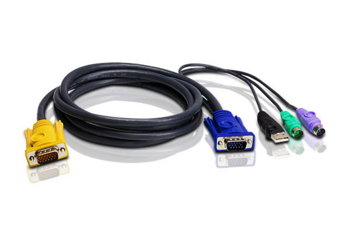 Cablu KVM ATEN 22L-5302UP, USB, PS/2, 1.8 m