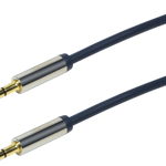 Minijack 3,5 mm - 3,5 mm mini-jack, 1, Navy (CA10100), LogiLink