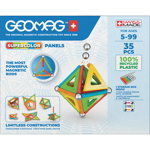 Set de constructie magnetic Supercolor Panels Recycled 35 piese Geomag