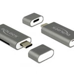Cititor de carduri USB tip C 3.1 la SDHC / MMC + Micro SD, Delock 91742