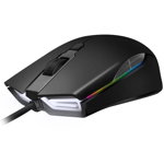 Mouse Gaming Abko Hacker A900, 5.000 DPI, LED RGB, Negru, Abko