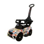 Ride On cu maner de control parental Ocie Graffitti Alb, Albastru, Ocie