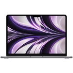 Laptop Apple MacBook Air 13, Procesor Apple M3 chip (8-core CPU, 8-core GPU), 13.6inch WQXGA, 8GB, 256GB, layout US, Mac OS (Gri) + adaptor priza US - EU, Apple