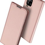 Husa Carte Dux Ducis Anti Amprenta pentru Samsung Galaxy A42 5G, Rose Gold, Dux Ducis