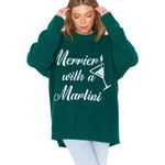 Imbracaminte Femei Show Me Your Mumu Classic Crewneck Sweater Martini Graphic Knit, Show Me Your Mumu