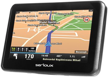 GPS 4.3 Urban Pilot UPQ430 4.3 harta Europei Mireo Don't Panic + Actualizari pe viata a hartilor, Serioux