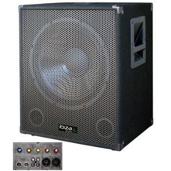 Subwoofer activ 18 inch, 2 intrari linie, 1 intrare microfon, 1200 W
