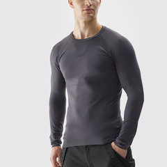 Lenjerie termoactivă fără cusături (bluză) pentru bărbați - gri, 4F Sportswear