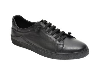 Pantofi OTTER negri, M5607, din piele naturala