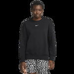 Nike, Bluza sport supradimensionata cu maneci cazute Sportswear Phoenix, Negru