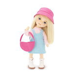 Papusa de plus - Mia in a Blue Sundress - 32 cm, Orange Toys