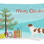 Caroline`s Treasures Aidi Atlas Mountain Dog Crăciun Canvas Fabric perna decorativa Multicolore 12H x16W, 