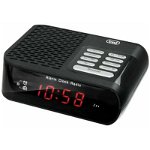 Radio cu ceas si alarma, RC 827D, negru, Trevi