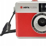 Camera Compacta, AgfaPhoto pentru film 35mm (135) + Lampa, Rosu, AgfaPhoto