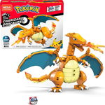 Figurina de asamblat Mega Bloks Construcx Pokemon Charizard 222 piese, Mattel