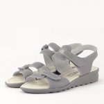 Sandale gri din piele naturala Iasmina 5010 grey-41