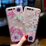 Husa de telefon cu fluture si floare de trandafir, pentru Huawei P10/p10lite/p8lite/p9lite, Neer