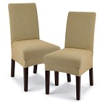 Husă multielastică 4Home Comfort pentru scaun, be j, 40 - 50 cm, set 2 buc., 4Home