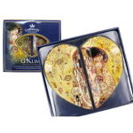 Set aperitiv inima 2 buc Klimt Kiss 30x27cm 1987003, 