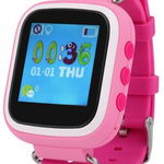 Smartwatch iUni Kid90 52118, 1.44", GPS, Bratara silicon, dedicat pentru copii (Roz)