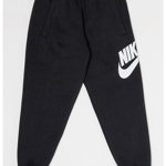 Nike, Pantaloni de trening cu imprimeu logo Sportswear Club, Negru