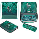 Ghiozdan Loop Plus Green Rex, Herlitz