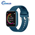 Ceas Smartwatch Twinkler TKY-P4 Silicon cu functie de monitorizare ritm cardiac Tensiune arteriala Afisare mesaje Negru tky-p4-silicon-negru