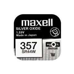 Baterie ceas Maxell SR44W V357 AG13 1.55V oxid de argint 1buc, Maxell Baterie ceas Maxell SR44W V357 AG13 1.55V oxid de argint 1buc, Maxell