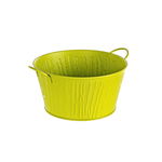 Ghiveci pentru flori metal verde Ø 20 cm x 11 h, Decorer