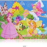 Puzzle de 60 de piese MazCo, lemn, multicolor, 29,5 x 22,5 x 0,5 cm