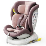 Scaun Auto TWT Plus DELUXE BUF BOOF iSIZE LightPurple cu Isofix rotativ 360 grade 40-150 cm, BUF BOOF