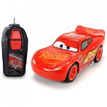 Masina Dickie Toys Cars 3 Single-Drive Lightning McQueen cu telecomanda, 