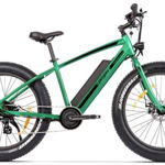 Bicicleta electrica Fatbike Suprem Dinamic, aluminiu, autonomie 70 km, 500W brushless reprogramat la 250W bafang, acumulator cu 65 celule tip 2900 E Samsung, 7 viteze, Verde
