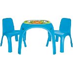 Set Masuta cu 2 scaune pentru copii Pilsan King Table red, Pilsan