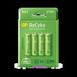 Baterii reincarcabile GP ReCyko AA 2100mAh (R6), ambalaj reciclabil 4pcs