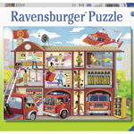 Puzzle Pompieri Salvatori,100 Piese, Ravensburger