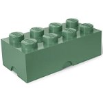 LEGO® Cutie depozitare LEGO 2x4 verde masliniu (40041747), LEGO®