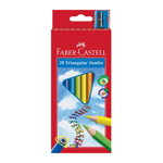 Creioane colorate 20 culori Jumbo + Ascutitoare, -