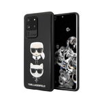 Husa Premium Originala Karl Lagerfeld Samsung Galaxy S20 Ultra Colectia Karl and Choupette Negru Piele -klhcs69kickc CEL14555