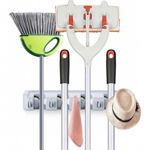 Suport de perete pentru maturi si mopuri Broom Holder, Business Marketing