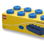 Sertar de birou lego 2x4 albastru , Lego