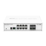 Switch Mikrotik, Cloud Router CRS112-8P-4S-IN, 8x porturi RJ45 POE/POE+, 4x porturi SFP gigabit, RouterOS L5 sau SwitchOS