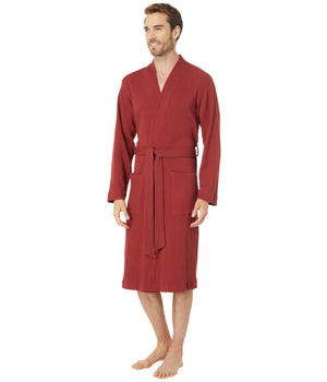 Imbracaminte Barbati LLBEAN Comfort Waffle Robe Regular Cabin Red, L.L.BEAN