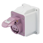 Priza industriala aparenta 10° - IP44 - 3P 16A 20-25V 50-60HZ - VIOLET - n.r. - Strangere cu surub, Gewiss