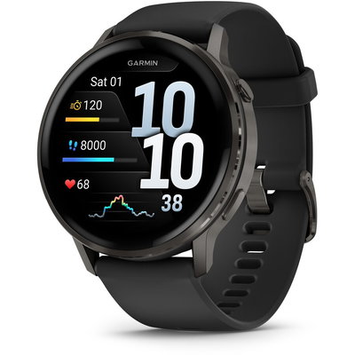 Smartwatch Garmin Venu 4 45mm AMOLED GPS Wi-Fi silicon Slate/Black