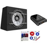 Pachet Subwoofer auto JBL 1200B + Amplificator JBL GX-A3001 + Kit de cabluri